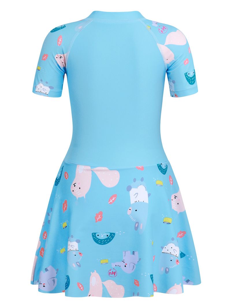 Maillot de bain une pièce imprimé dessin animé pour mère et enfant, jupe d'été pour filles, nouvelle collection_voghion.com