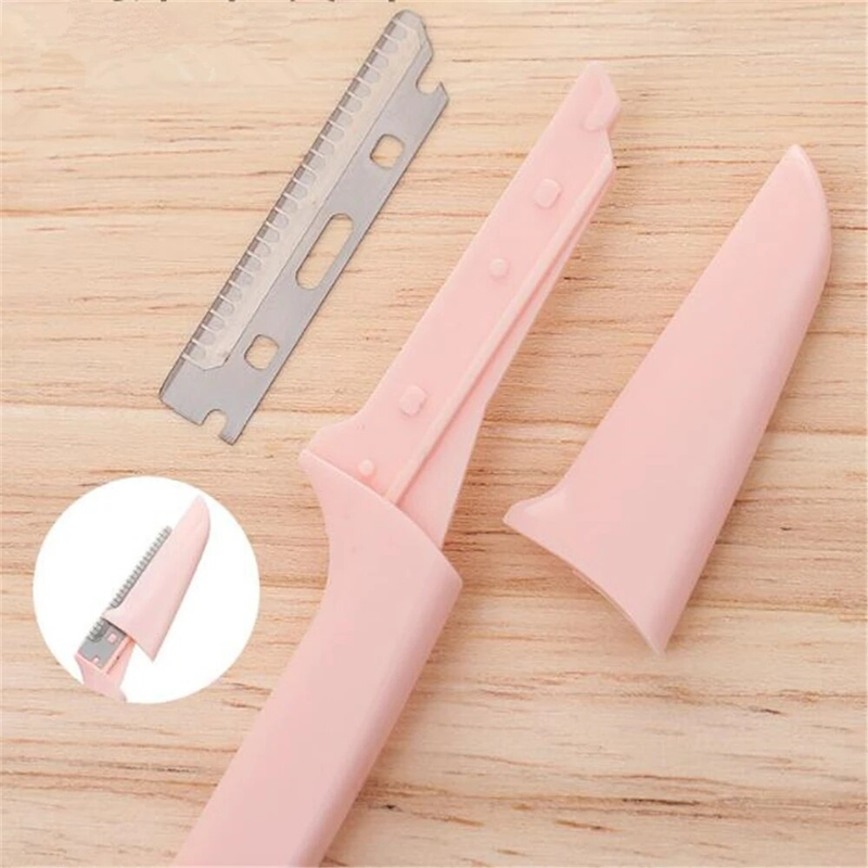 3/10 Pz Rasoio per sopracciglia Rasoio per sopracciglia Donna Viso Rasoio per rimozione dei capelli Lame per rasoio per sopracciglia per strumenti di trucco cosmetico di bellezza_voghion.com