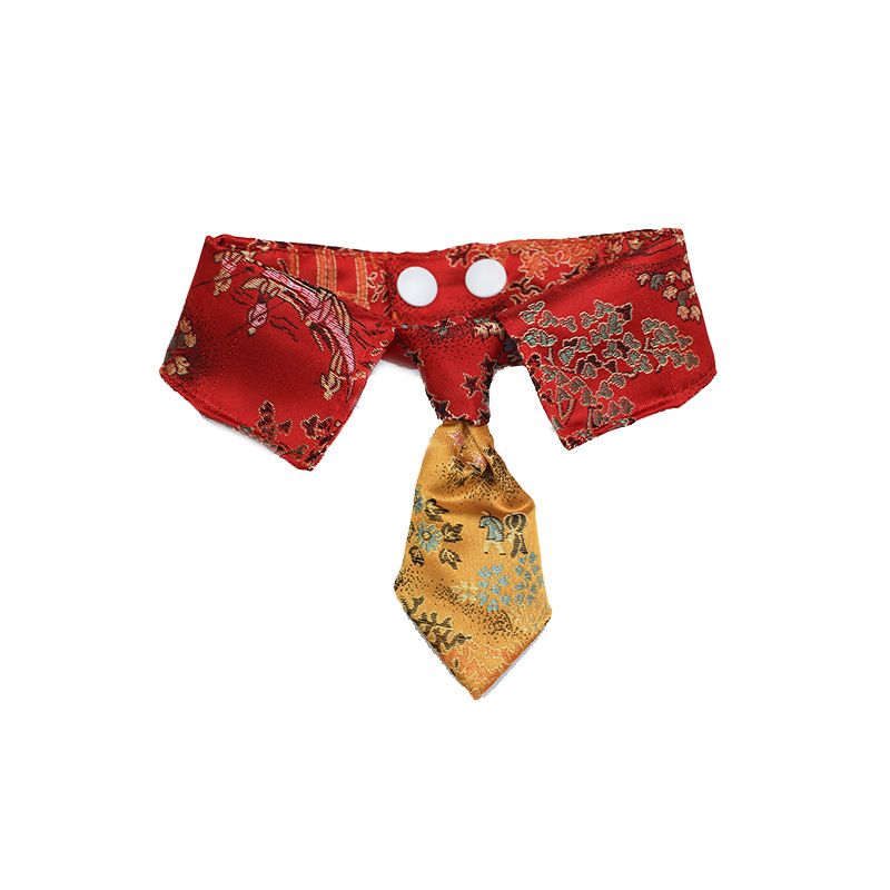 Pet Cat Bow Tie Handmade Collar Bell Strap Bowknot Dog Scarf Accessories Cute Cartoon Necklace_voghion.com