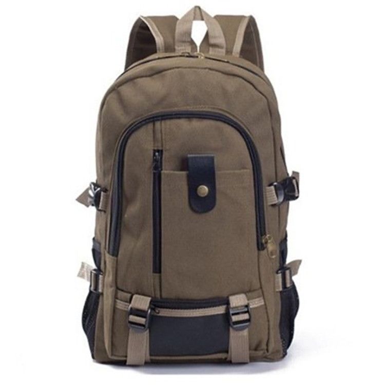 2024 new men's casual travel canvas backpack, large capacity student backpack_voghion.com