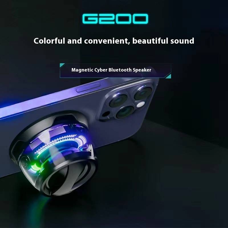 G200 Bluetooth-luidspreker Magnetische beugel Bluetooth-luidspreker Bluetooth-headset Bluetooth Hoogwaardig geluid Lange batterijduur_voghion.com