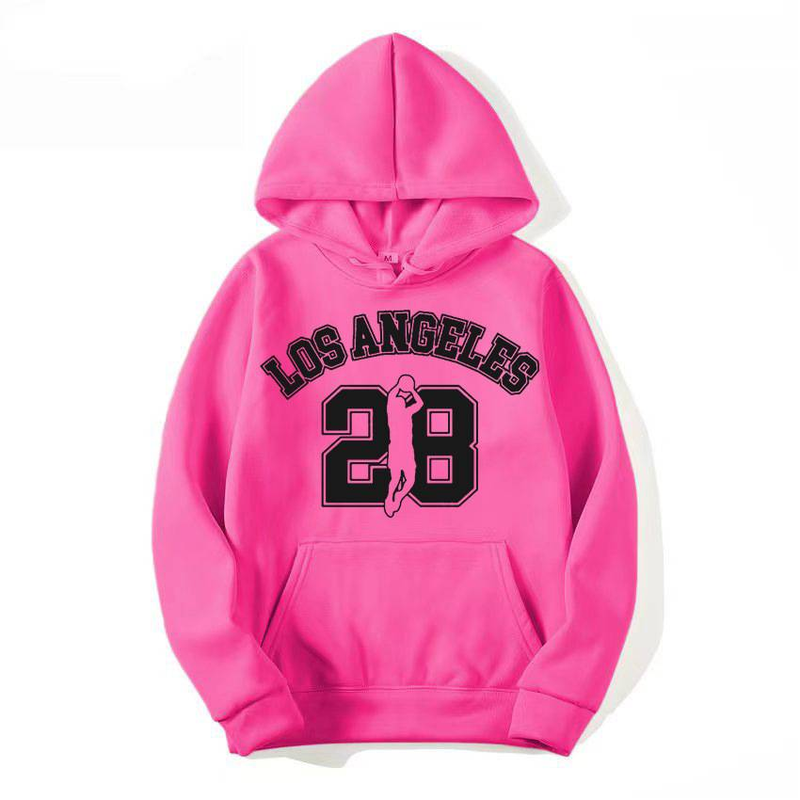 Abbigliamento da donna autunno e inverno unisex con cappuccio alla moda modello lettera stampato felpa larga_voghion.com