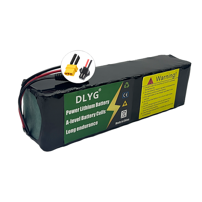 48 V 10,5 Ah 18650 Wiederaufladbarer Lithium-Akku 13S3P 500 W Leistung Elektro-Fahrrad-Akku, Elektro-Scooter-Akku XT60 + DC-STECKER_voghion.com