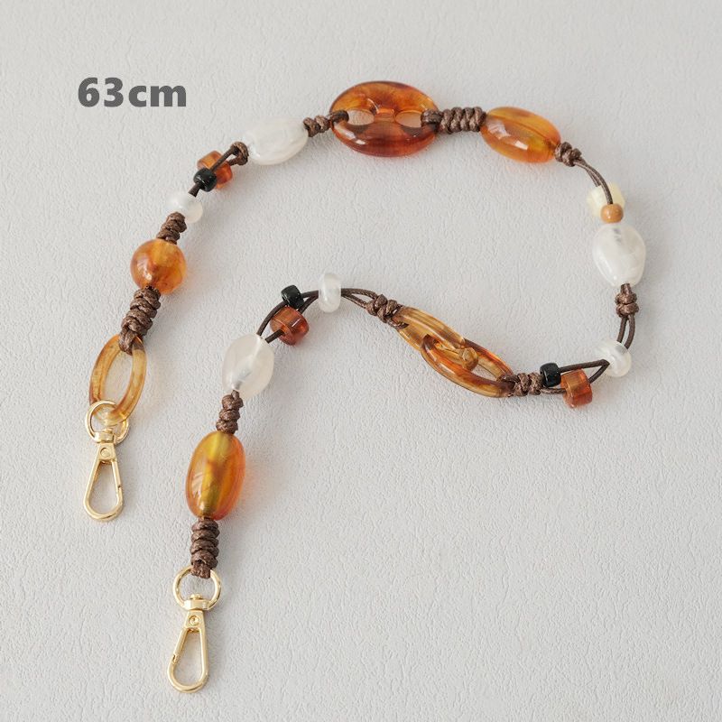 Accessori per borse alla moda con perline in acrilico, tracolla, tracolla per ascella, tracolla per telefono_voghion.com