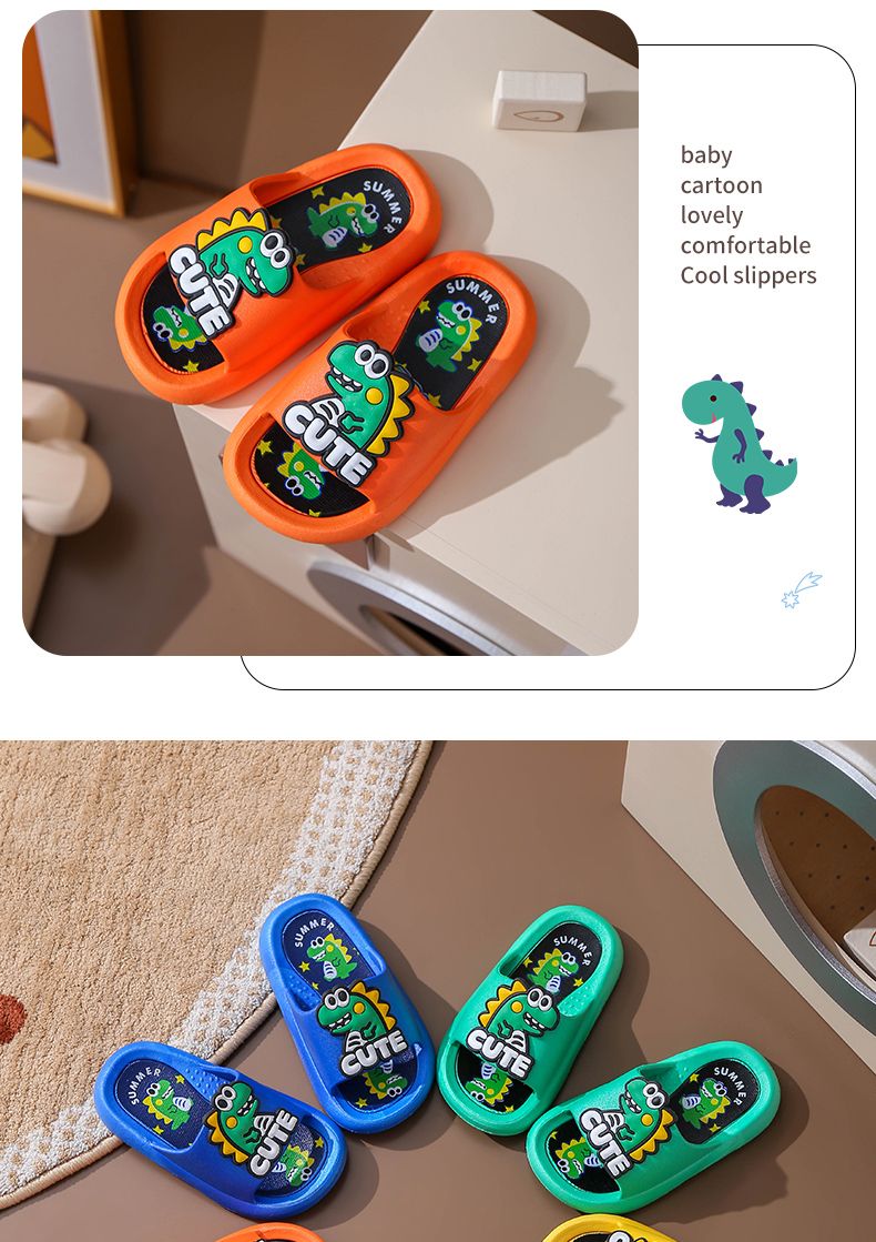Pantofole da neonato primaverili ed estive con suola spessa antiscivolo dei cartoni animati_voghion.com