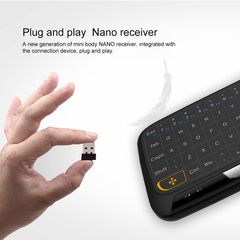 Xinweiqing H18 Portable Mini Touchpad Keyboard Wireless Air Mouse for Smart TV PC Phone_voghion.com