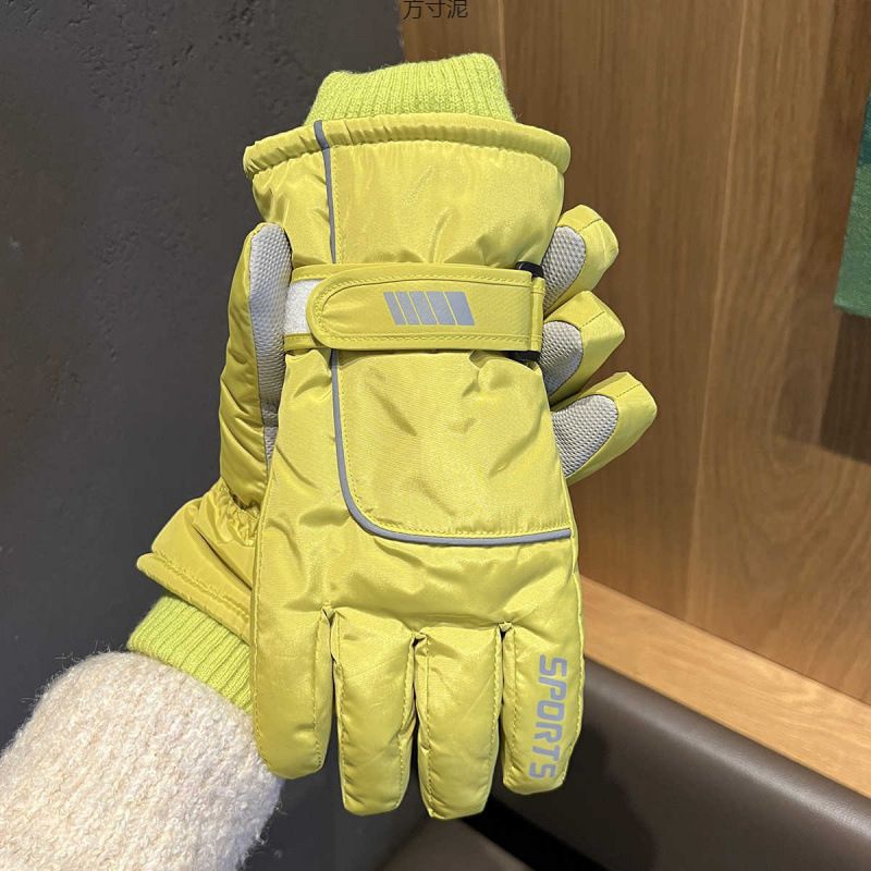 Gants de ski pour femme, écran tactile, doublure polaire, épais, résistants au froid, coupe-vent, sport, cyclisme, homme_voghion.com