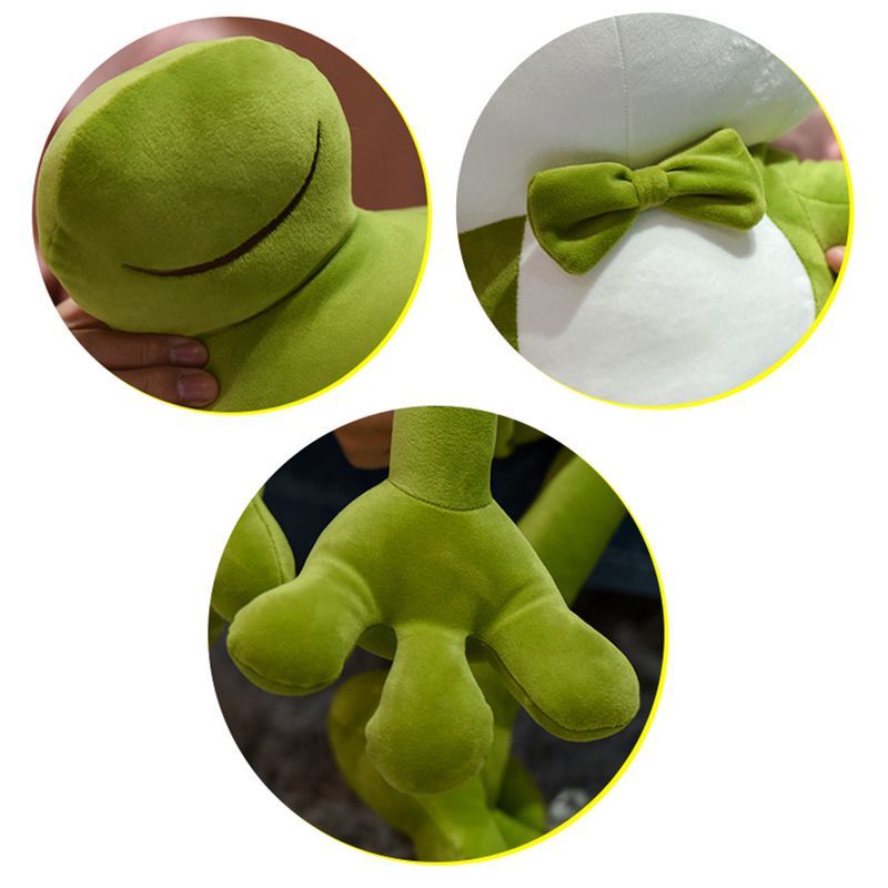 Soft Frog Plush Adorable Stuffed Animal Toy Ideal For Kids Cuddly Bedtime Pillow_voghion.com