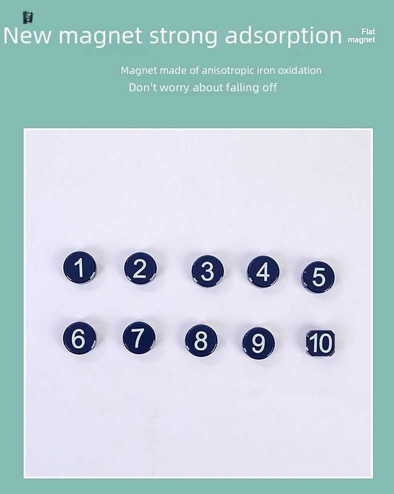 Color Digital Magnetic particle strong whiteboard magnetic nail 20mm office supplies flat magnetic suction teaching aids blackboard stickers_voghion.com