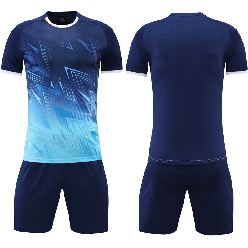 Children's Gradient Soccer Jersey Men's Soccer Jersey Summer Training Short Sleeve Personalized Printed Soccer Jersey_voghion.com