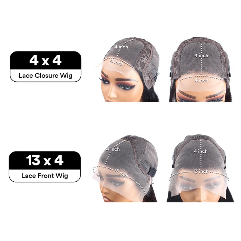 hot selling Bone Straight Human Hair 30 Inch Front Brazilian HD Transparent 13x4 Lace Frontal Wig 4x4 Closue Wigs For Women_voghion.com