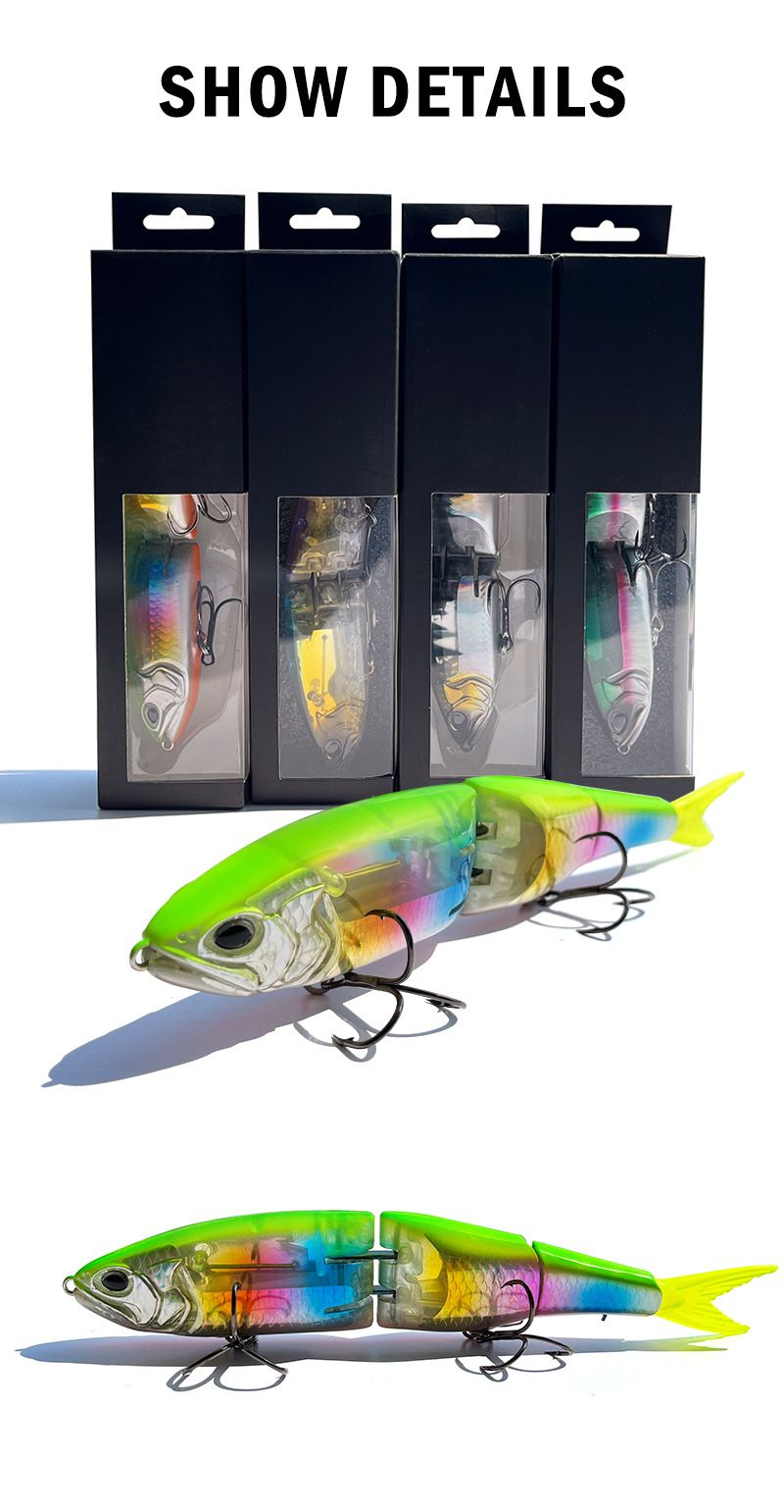 New Submersible Multi-Section Minnow Hard Lure Gear Fishing Bait Accessories_voghion.com