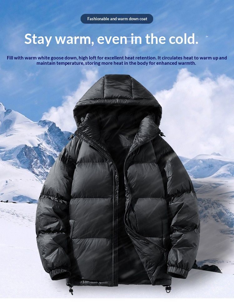 Lunar Apex Winter Large Warm Hooded White Goose Couple Men's Plus Size Cross-Border Down Jacket_voghion.com