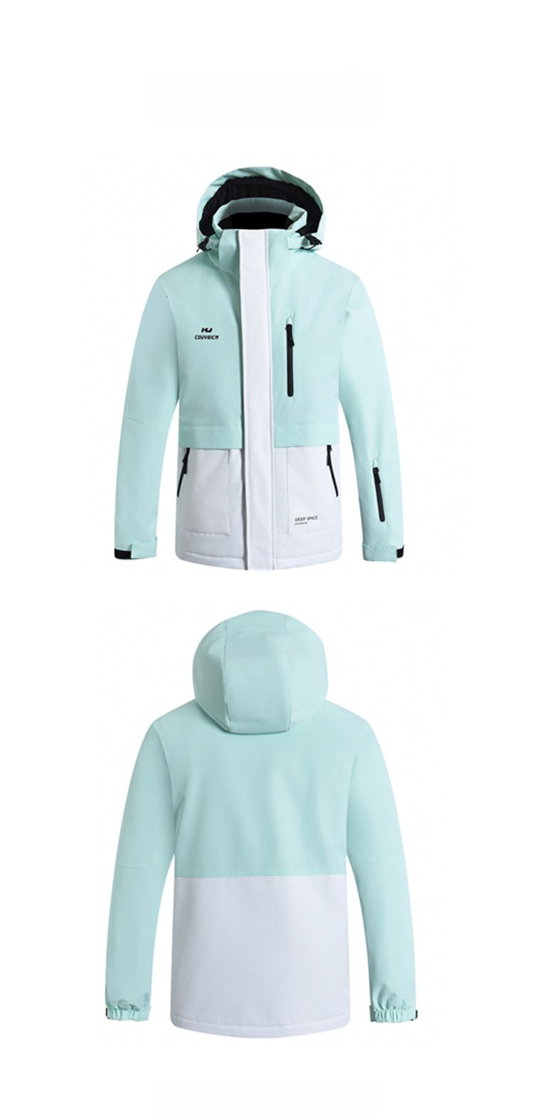 23 Korean Style Suit Set Unisex Windproof Waterproof Warm Couple Jacket Snowboard Ski Pants_voghion.com