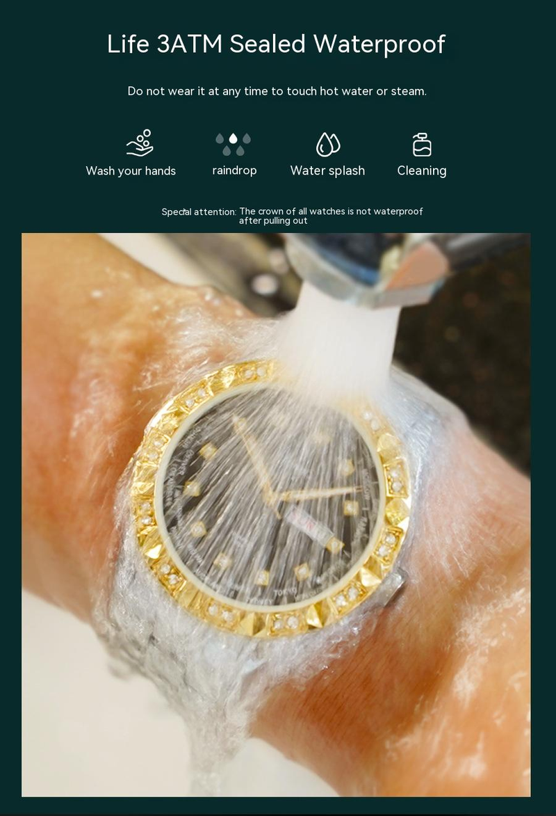 Uhr Modemarke Herrenuhr Wasserdicht Doppelkalender Stahlband Herrenuhr Live c0804_voghion.com