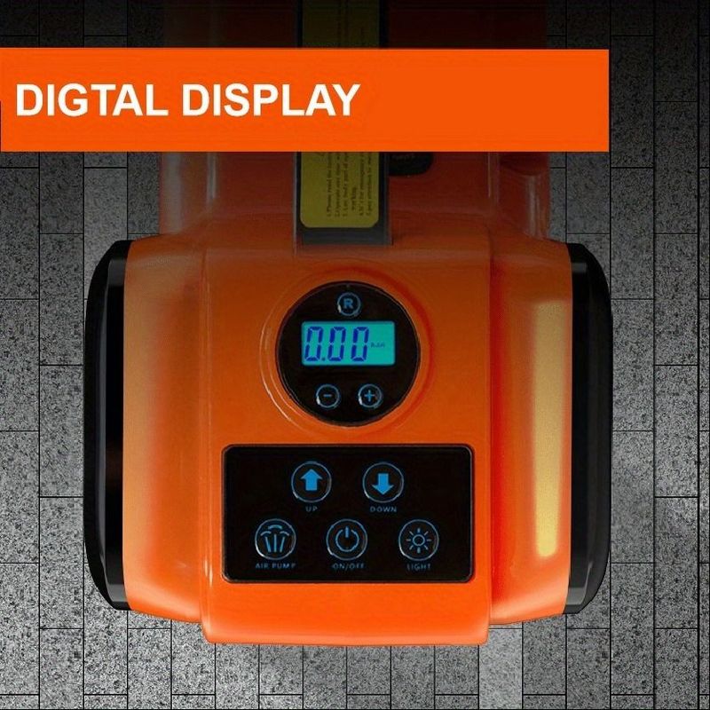 LCD Display Electric Car Jack, 5 Ton LBS Hydraulic Jack With Electric Impact Wrench, Portable Car Lift With Built-in Inflatable Pump, And LED Light For SUV MPV Sedan Truck Change Tires Garage Repair_voghion.com