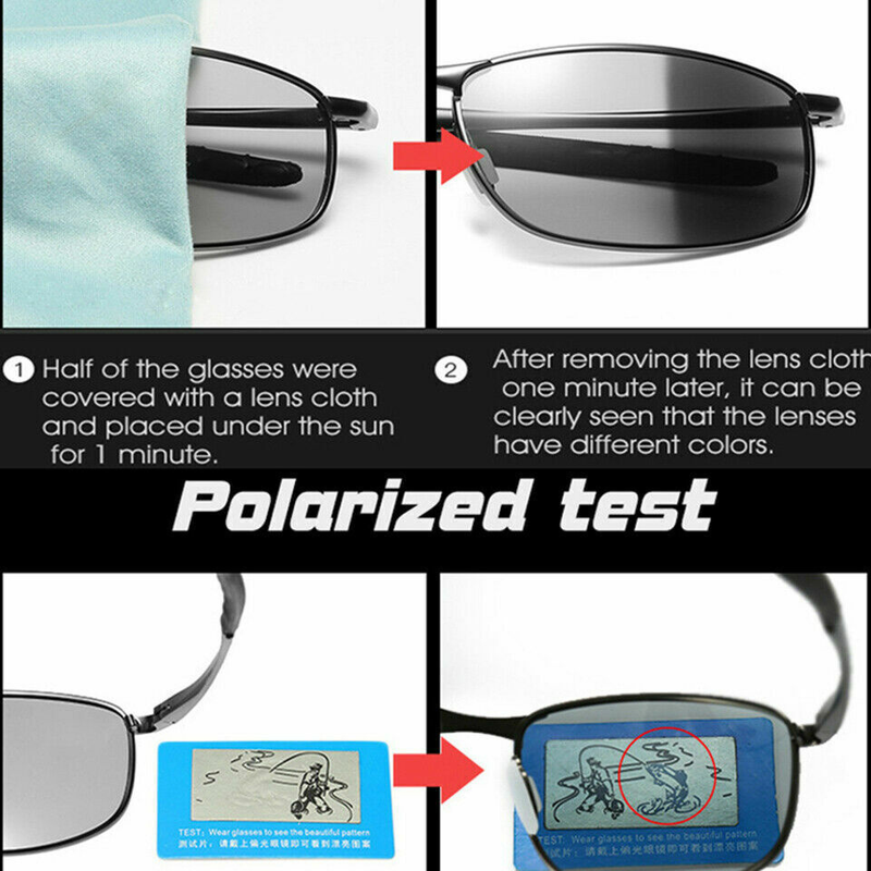Occhiali da sole polarizzati ad alta definizione con fotocromia in alluminio per occhiali da sole camaleonti da guida da uomo_voghion.com