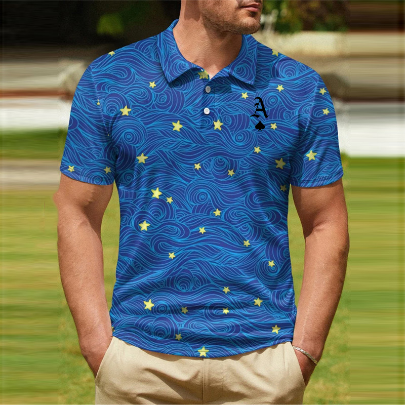 Sommer-Poloshirt mit Kragen für Herren, Golf, optische Täuschung, 3D-gedruckte Straßenkleidung, kurzärmlig, bedruckte Kleidung, atmungsaktiv_voghion.com