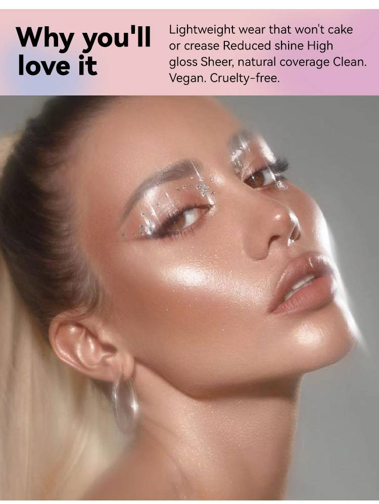 Pearlized Loose Powder Light Nude Contouring Matt Powder Body Gloss Powder Vedenpitävä ja Oil Control Setting Powder_voghion.com