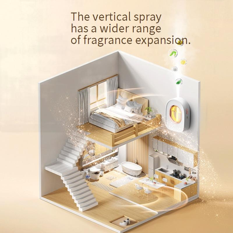 Diffusore di aromi wireless con oli essenziali - Deodorante per ambienti ultra silenzioso per casa, ufficio e bagno, grande capacità 500 ml, autonomia 12 ore_voghion.com