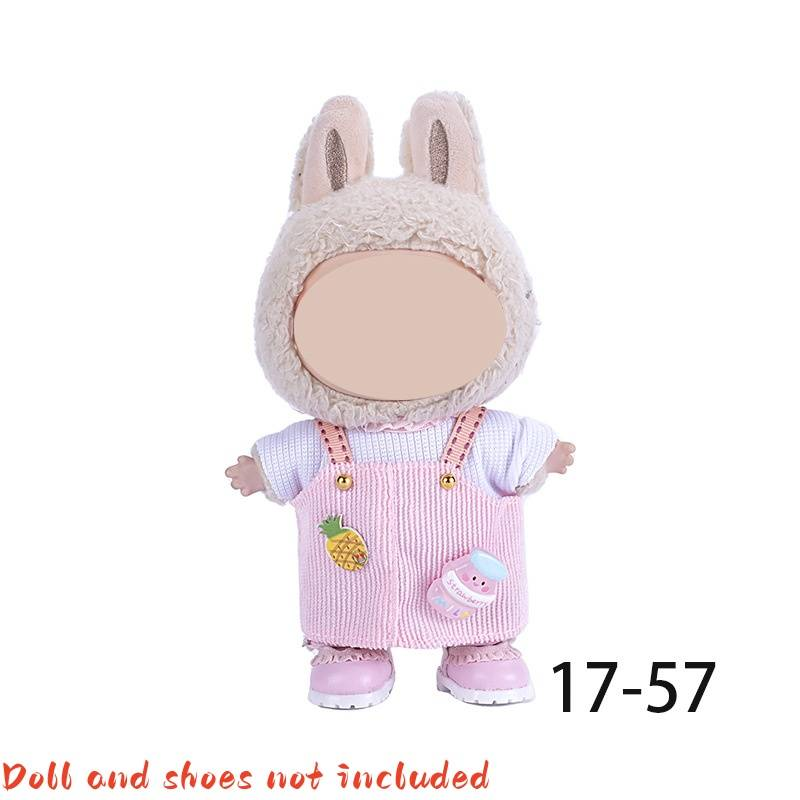 For 6.69-inchLABUBU Doll Clothes, Adorable Bear, Rabbit Doll Clothing Accessory Set, Only The Outfit (doll Not Included), Perfect As A Birthday Gift_voghion.com