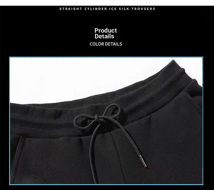 Freizeithosen für Herren und Damen, lockere Korsetts für Frühling und Herbst, trendige, gerade, schmale Jogginghosen in Schwarz und Grau_voghion.com