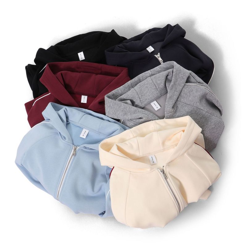 Men's Clothing Heavyweight 400GSM Liquid Cotton Zip-Up Hoodie - Oversized Unisex Pullover With Side Pockets, Streetwear Casual Jacket_voghion.com