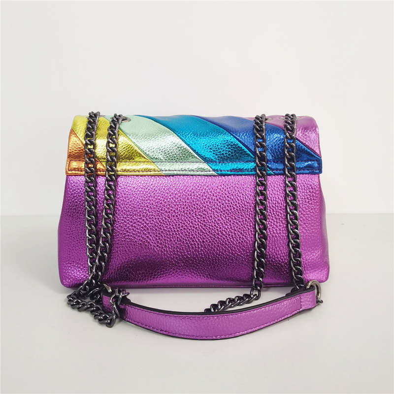 Kurt G London Multicolored Patchwork Crossbodys fir Fraen UK Mark Designer Moud Trend Handtasche Lieder Schëller_voghion.com