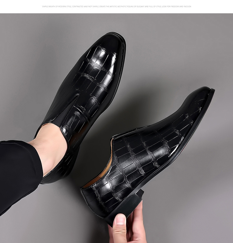 Chaussures Oxford décontractées à lacets pour hommes, idéales pour le bureau, les fêtes et le quotidien_voghion.com