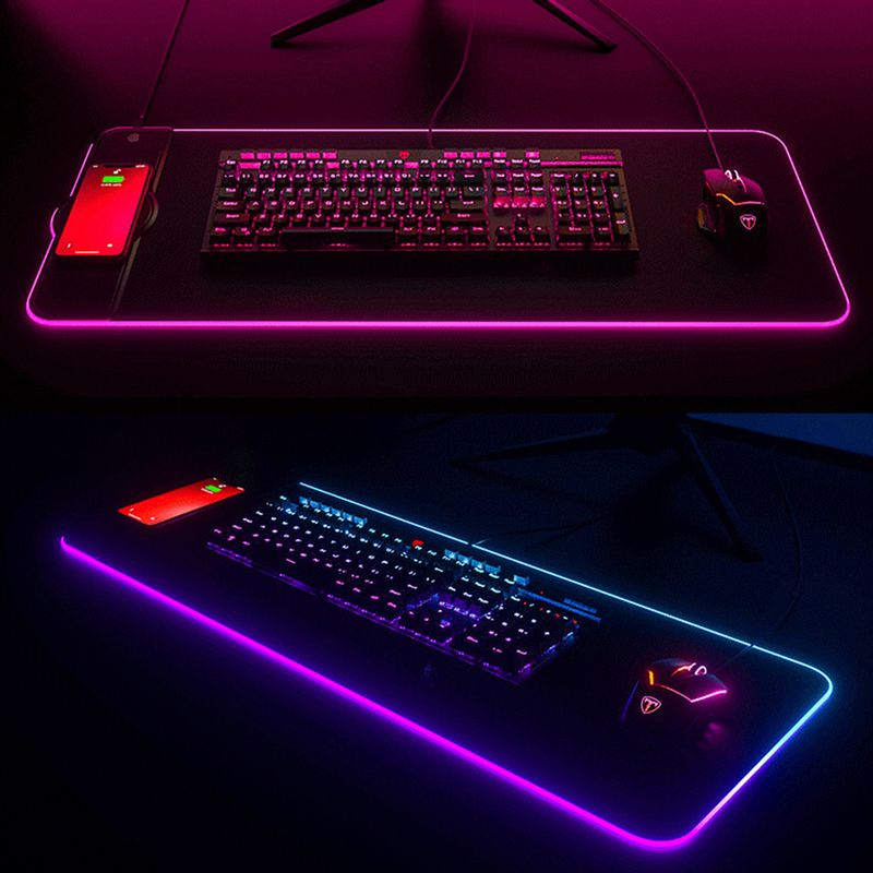Farfi K9186 Mauspad, multifunktional, schnell, 15 W, RGB-Gaming, kabelloses Aufladen, Computer-Mauspad für Zuhause_voghion.com