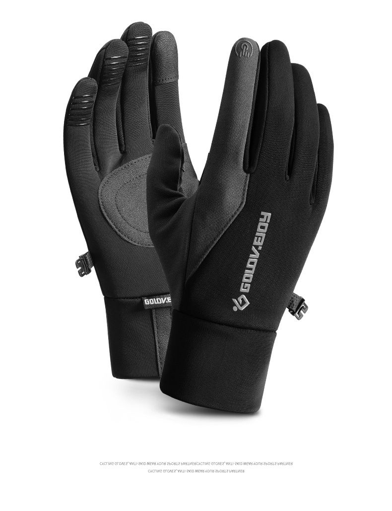 Vintervarma cykling utomhussporter, skidåkning, köldskyddande pekskärm, plyschiga halkfria elektriska motorcykelhandskar,_voghion.com