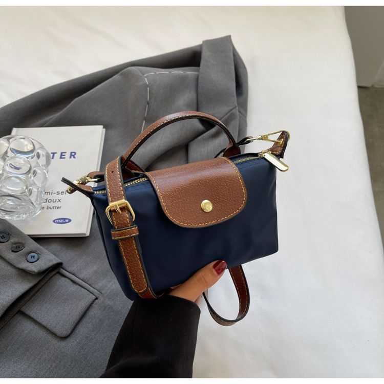 2024 New Nylon Dumpling Bun for Female Niche, Dragon Mini Xiang Splicing Handbag, Premium Single Shoulder Crossbody Bag_voghion.com