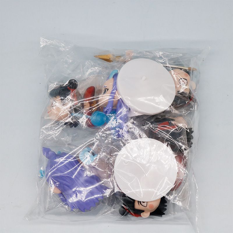 New Aobing Handmade Anime Movie Ornament Nezha Doll Seating Set Of 6 Styles_voghion.com