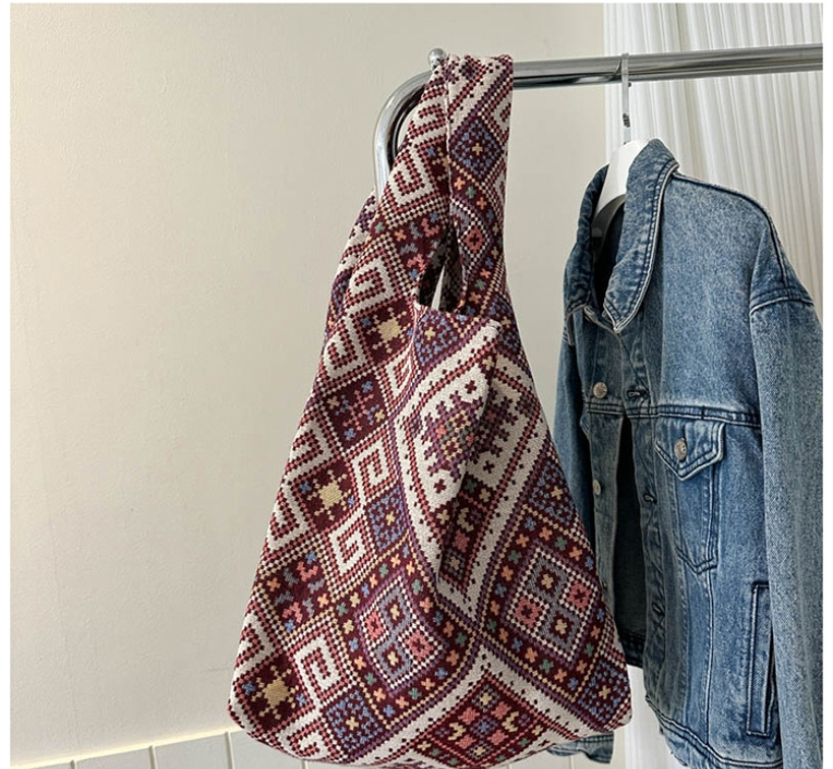 Efterår og vinter nye nationale vind stor kapacitet kvinde taske enkelt skulder armhule bucket taske all canvas taske stor taske_voghion.com