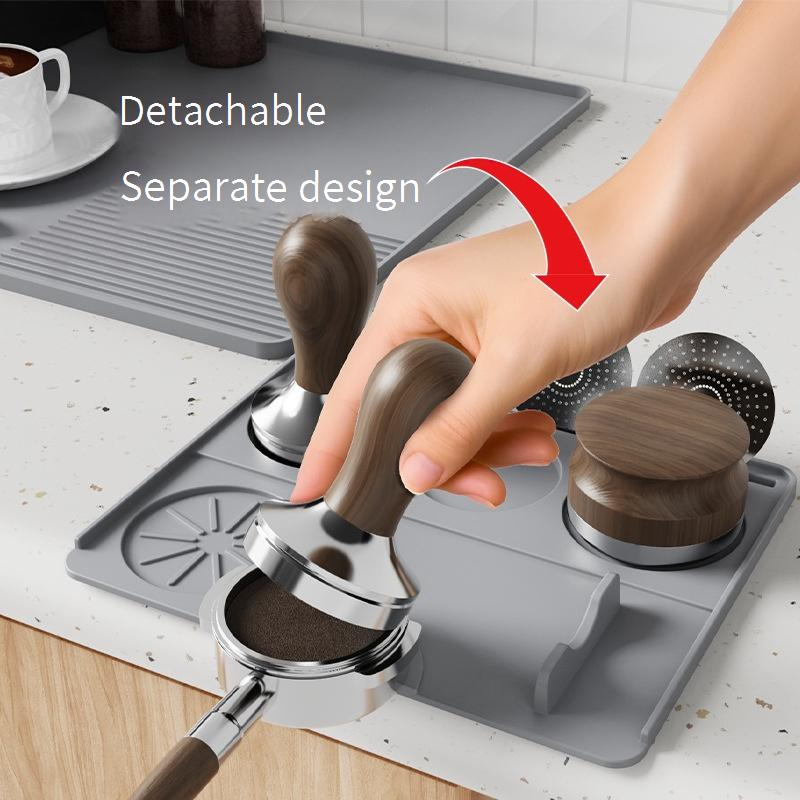 Geschirr Kaffeemaschine Silikonmatte Tablett Bar Abtropfmatte Kaffeepresspulvermatte Schutzmatte Esstischisolierung_voghion.com