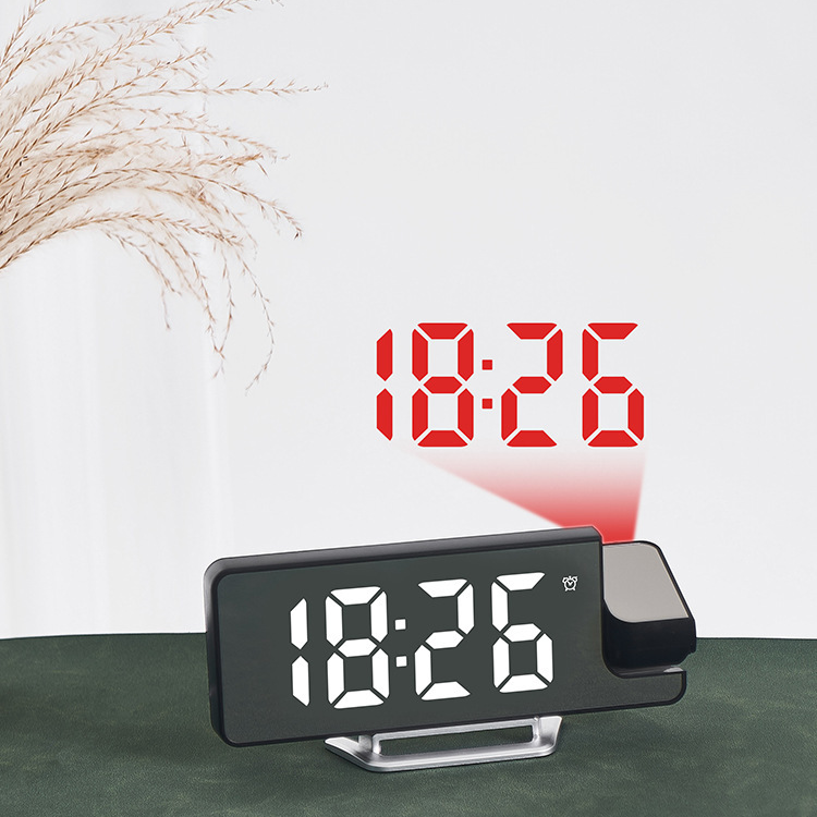 RYYD Projection Alarm Clock - Mirror Display|Temp Sensor|CE Certified_voghion.com