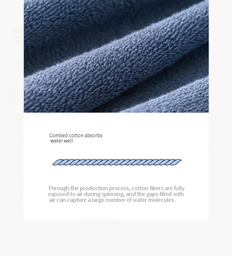 Class A Hotel Thickened Cotton Towel 35*75 Bath Towel 70*140 Combed Cotton 32 Strands Embroidered Logo_voghion.com