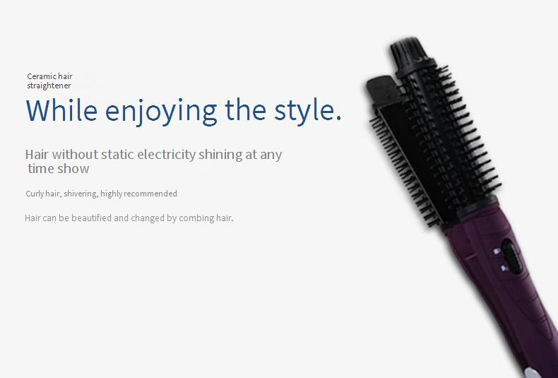 2-In-1 Hair Straightener & Curling Iron - Professional Ceramic Styler For Waves & Smooth Styles (Travel-Friendly Fast Heating Damage-Free)_voghion.com
