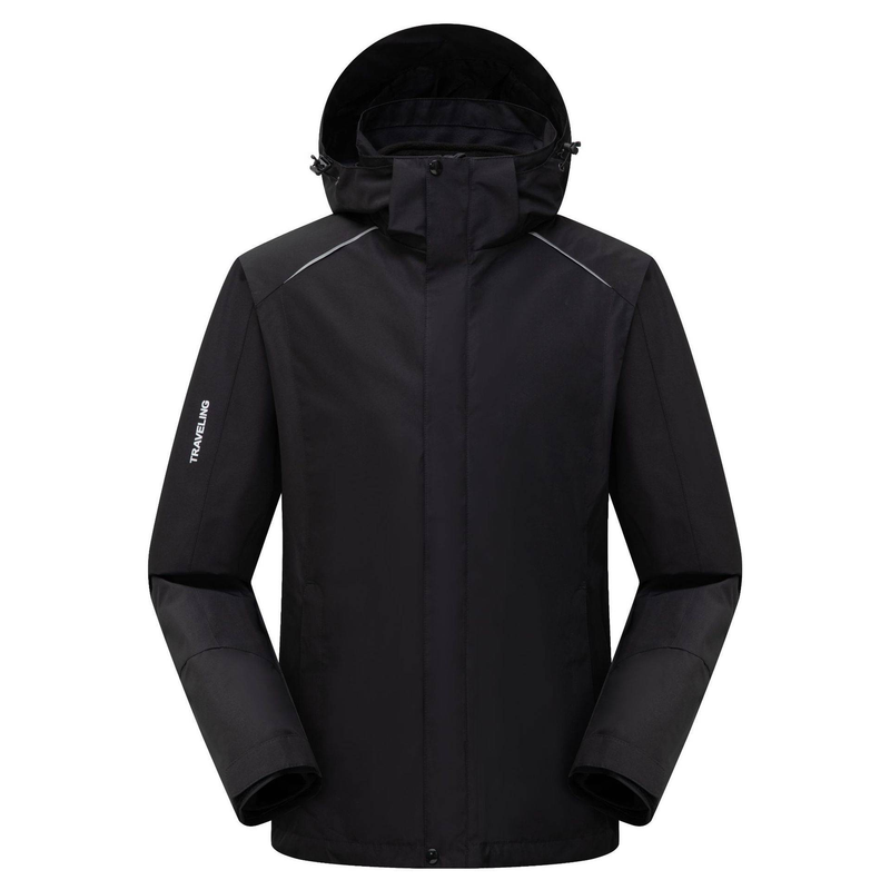 Giacca impermeabile e antivento 3 in 1: fodera in pile staccabile, cappotto invernale unisex con cappuccio (6 taglie, 3 colori)_voghion.com