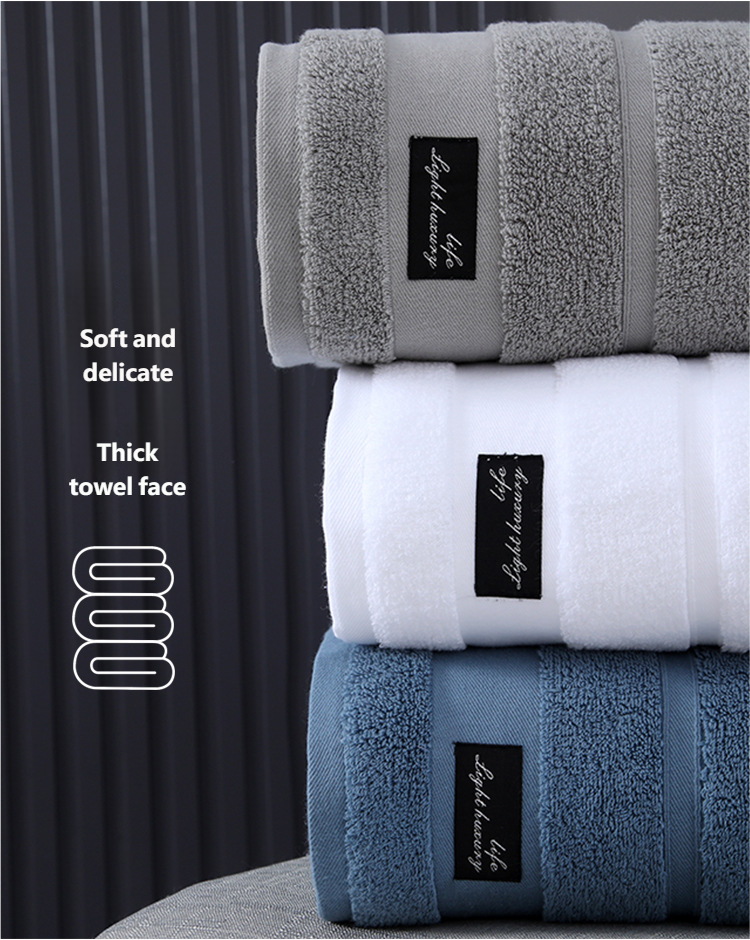Full-Cotton Extra-Large 5A Antibacterial Bath Towel, Suitable For Hotels, Beauty Salons And Beaches_voghion.com