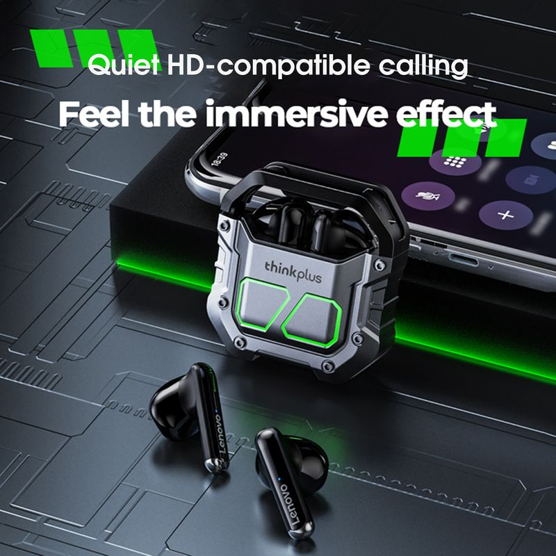 1 Paar Kopfhörer Dual Mode Switching Gaming Bunte Lichter Mecha Style Design Version Anruf Wasserdicht Wireless Bluetooth_voghion.com