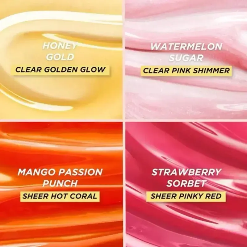 Huile pour les lèvres Gisou Honey Oil Sexy Plump Fruit Honey Essence Huile pour les lèvres Améliore les soins des cheveux secs Lisse et longue durée Rétention du parfum Après-shampoing_voghion.com