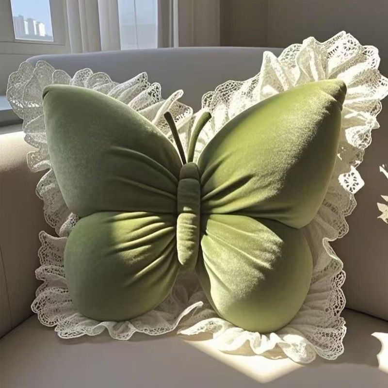 Almohada de peluche de mariposa para decoración del hogar_voghion.com