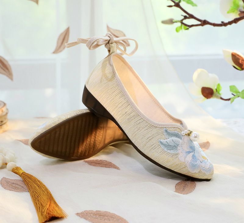 ShoeVault Professional Flat For Women, Formal Pointed Toe Shallow Mouth Business Work Shoes, Fashion Embroidered Single Shoes_voghion.com