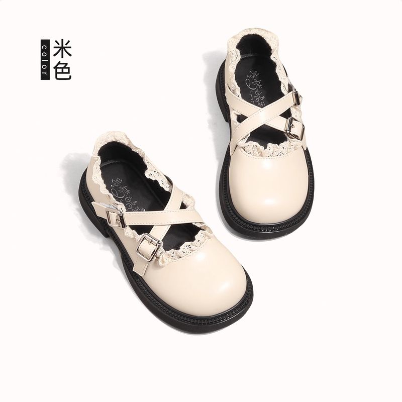 2026 Leder Herbst Kinder 2024 Neue Stil Kleine Mädchen Wohnungen Weiche Sohle Mode Prinzessin Schuhe Mary Jane Mädchen_voghion.com