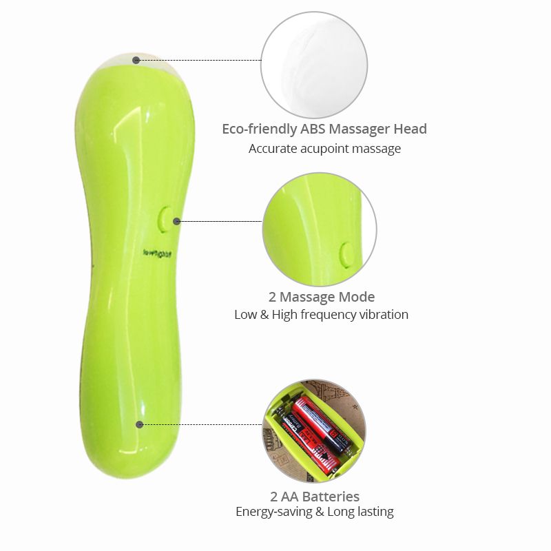 Mini Massage Pen Portable Massager Vibration for Body Relaxation Acupoint Massage 2 Mode Promote Blood Circulation Health Care_voghion.com