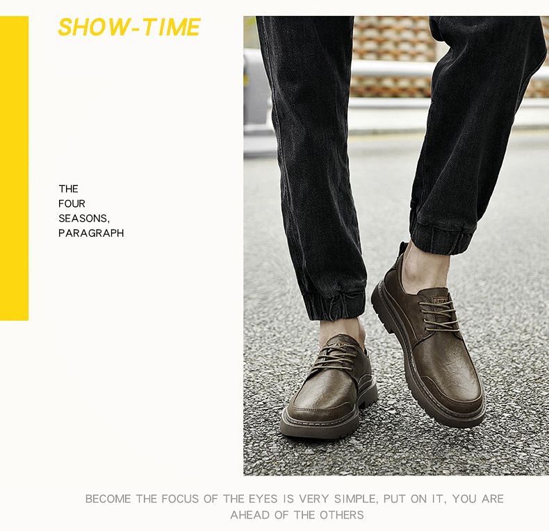 Scarpe in pelle di grandi dimensioni da uomo, stivali da locomotiva in velluto termico, stivali corti, stivali casual Martin_voghion.com