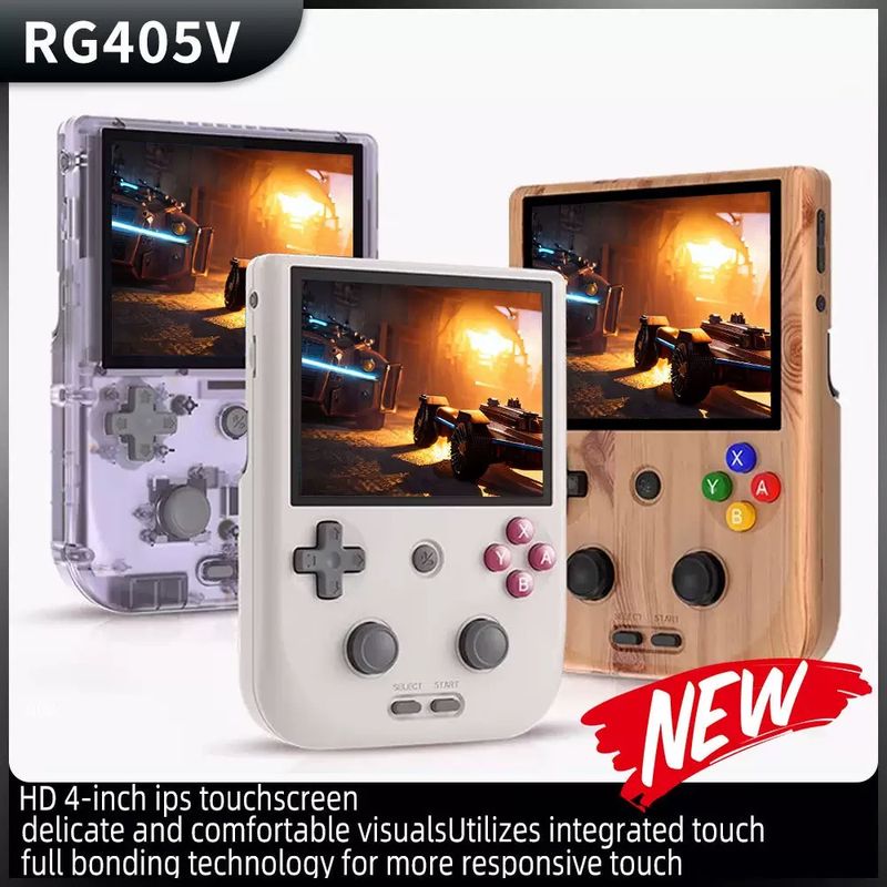 Console de jeu portable rétro ANBERNIC RG405V Unisoc Tiger T618, système Android 12, écran tactile IPS 4 pouces, prise en charge du Wi-Fi 5G_voghion.com