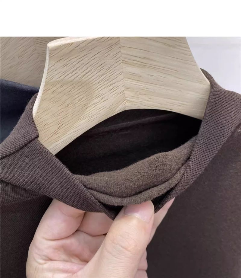 Damenbekleidung Damen-Thermo-Basisschichthemd mit Halbrollkragen – Weich gefüttertes Slim-Fit-Langarm-T-Shirt mit Fleecefutter für Herbst und Winter_voghion.com