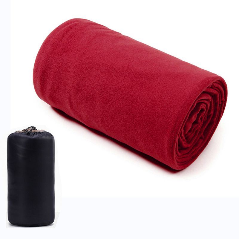 Tragbarer Schlafsack-Liner aus Mikrofaser-Fleece, Reiselaken, Schlafsack, Campingdecke mit Reißverschluss für Outdoor-Campingzelt_voghion.com